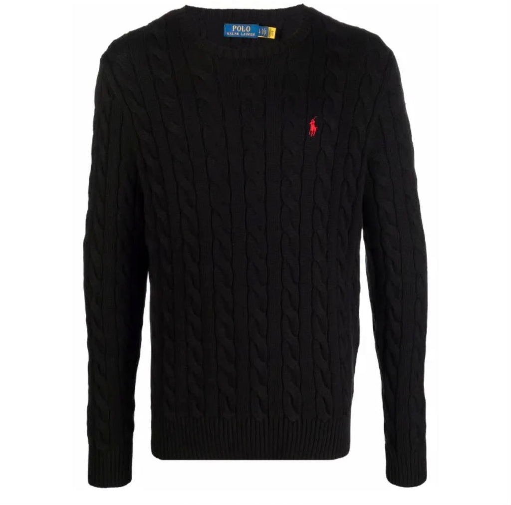 Suéter Cable-Knit Ralph Lauren Negro