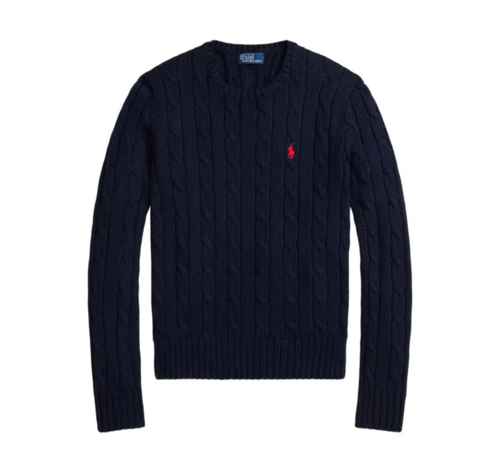 Suéter Cable-Knit Ralph Lauren Azul Marino