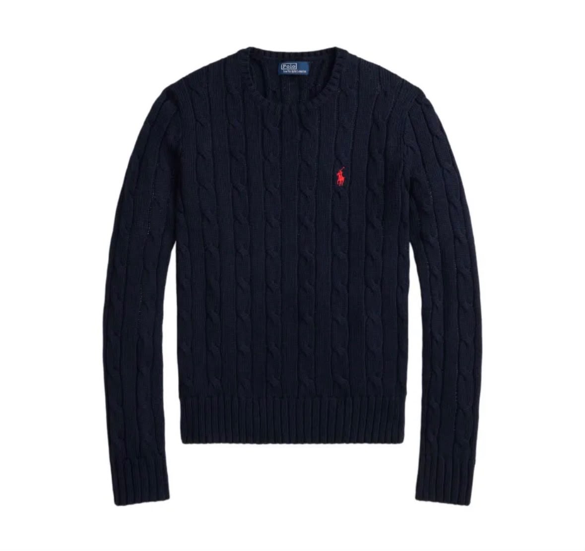 Suéter Cable-Knit Ralph Lauren Azul Marino
